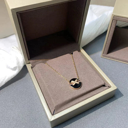 [Solara Jewelry]JEUX DE ROSE GOLD DIAMOND NECKLACE