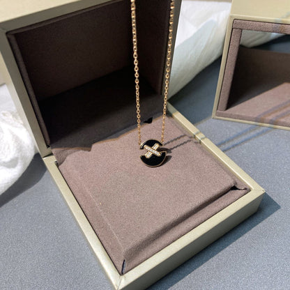 [Solara Jewelry]JEUX DE PINK GOLD DIAMOND NECKLACE