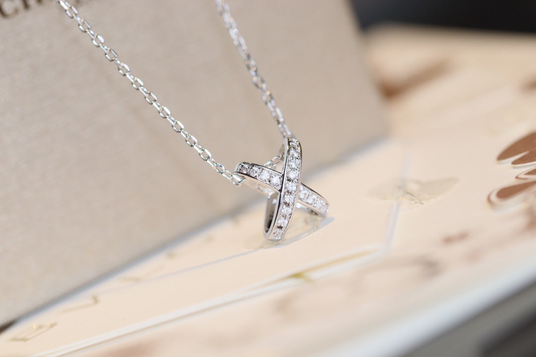 [Solara Jewelry]JEUX DE DIAMOND NECKLACE