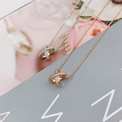 [Solara Jewelry]JEUX DE DIAMOND NECKLACE