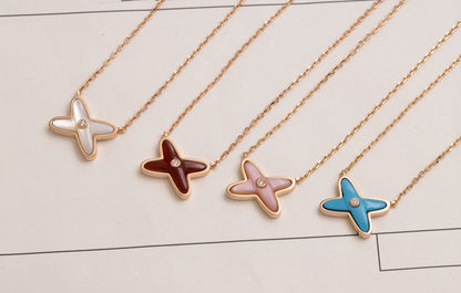 [Solara Jewelry]JEUX DE NECKLACE 1 DIAMOND