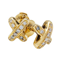 [Solara Jewelry]JEUX DE GOLD DIAMOND EARRINGS