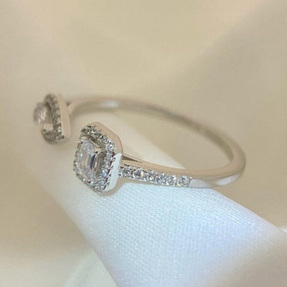 [Solara jewelry]MY TWIN TOI & MOI SILVER DIAMOND RING