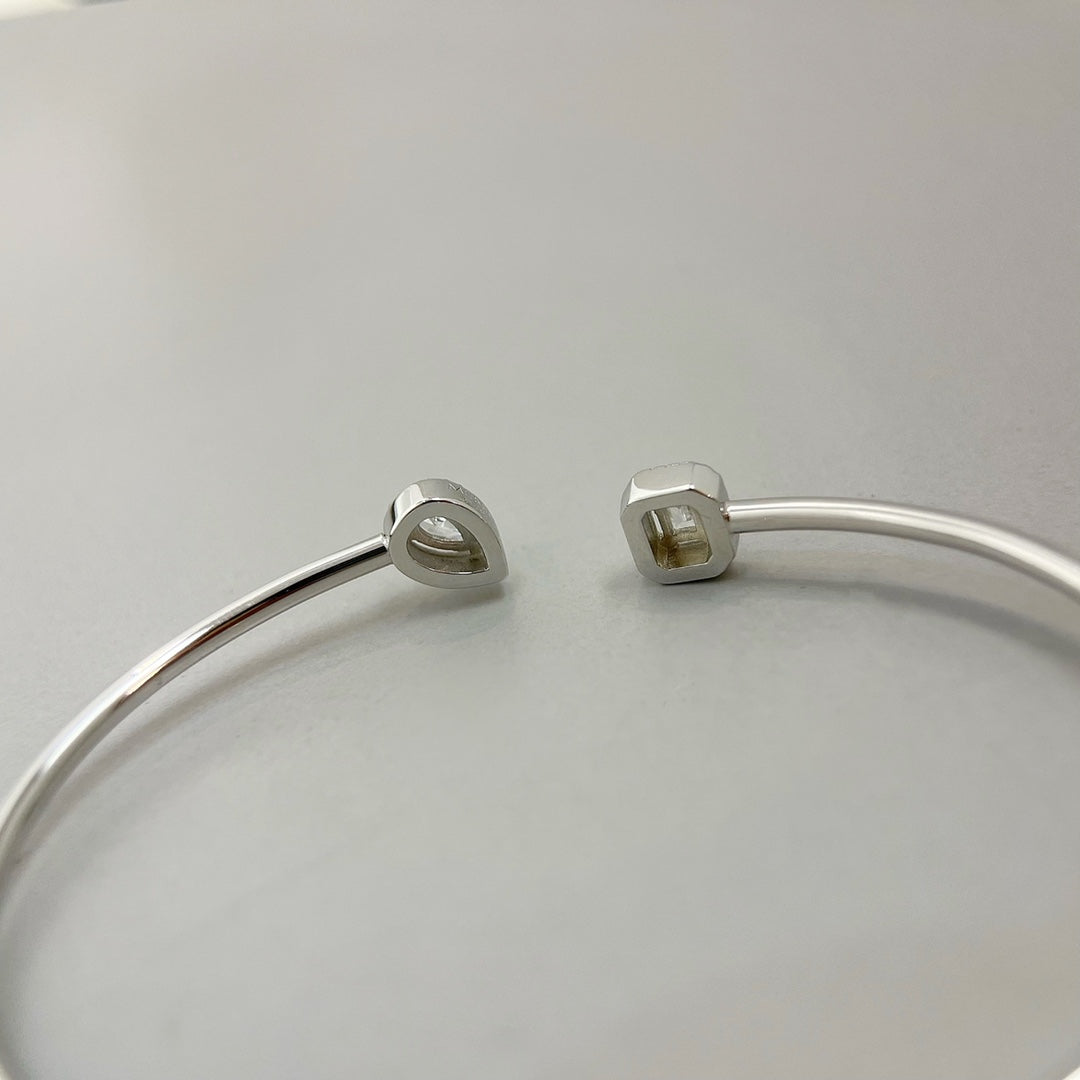 [Solara jewelry]JONC FLEX MY TWIN TOI & MOI SILVER DIAMOND BRACELET
