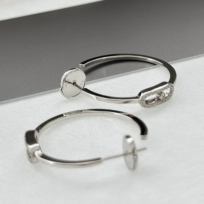 [Solara jewelry]CREOLES MOVE UNO PM DIAMOND EARRINGS