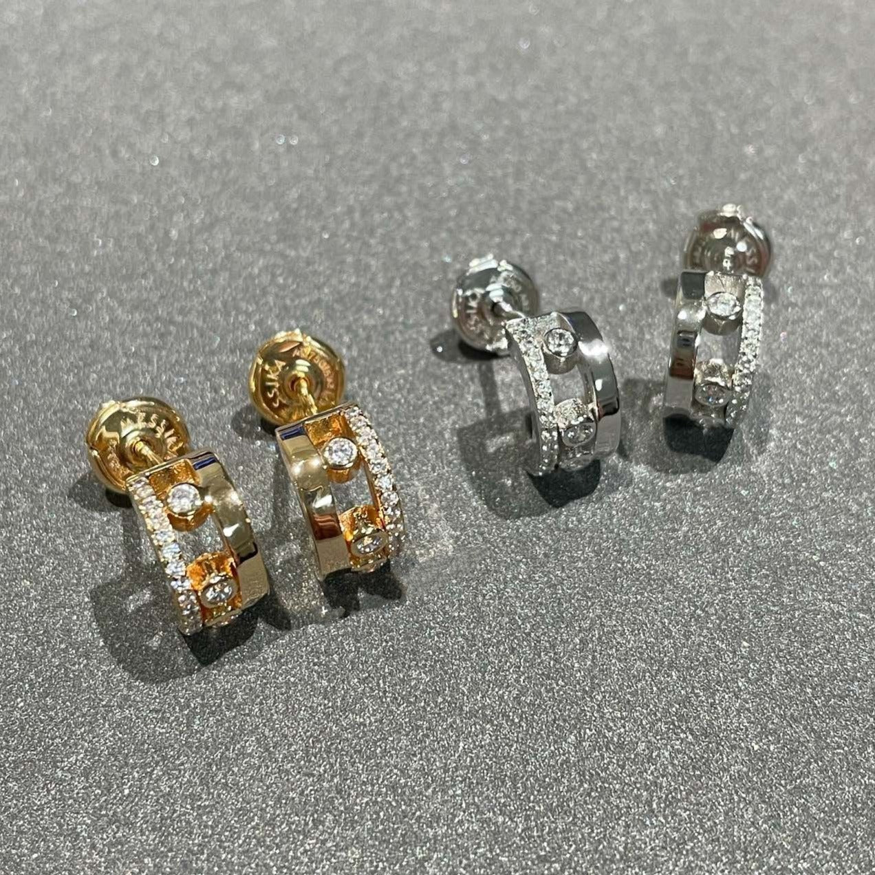 [Solara jewelry]MOVE ROMANE EARRINGS DIAMOND