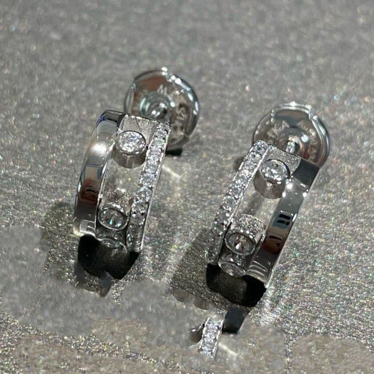 [Solara jewelry]MOVE ROMANE EARRINGS DIAMOND