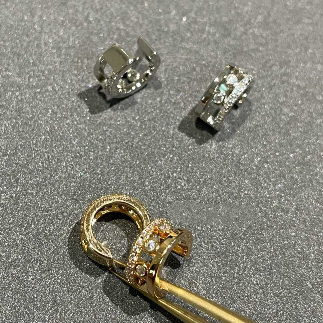 [Solara jewelry]MOVE ROMANE EARRINGS DIAMOND