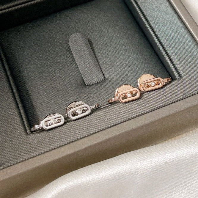 [Solara jewelry]CREOLES MOVE UNO MINI 1 DIAMOND EARRINGS