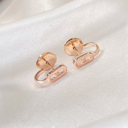 [Solara jewelry]CREOLES MOVE UNO MINI 1 DIAMOND EARRINGS