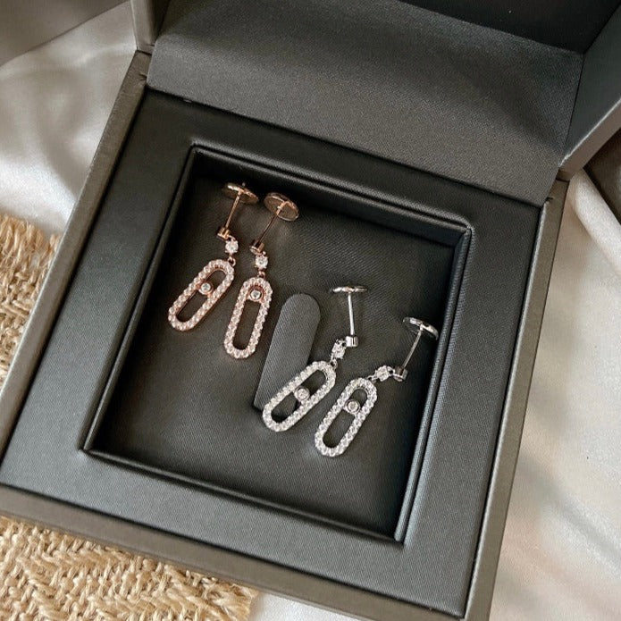 [Solara jewelry]DORMEUSES MOVE UNO DIAMOND EARRINGS
