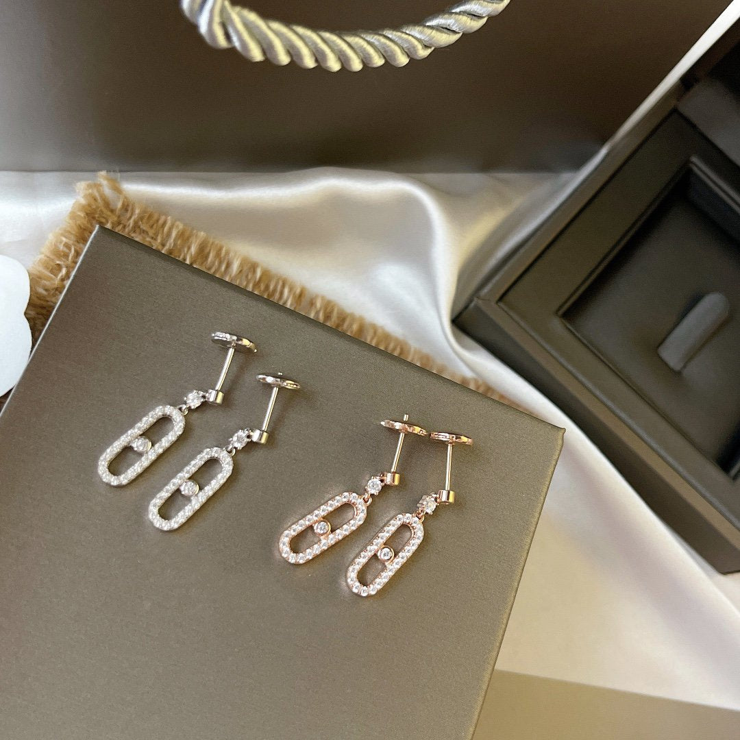 [Solara jewelry]DORMEUSES MOVE UNO DIAMOND EARRINGS