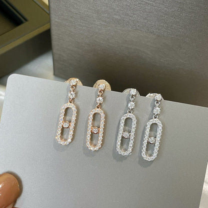 [Solara jewelry]DORMEUSES MOVE UNO DIAMOND EARRINGS