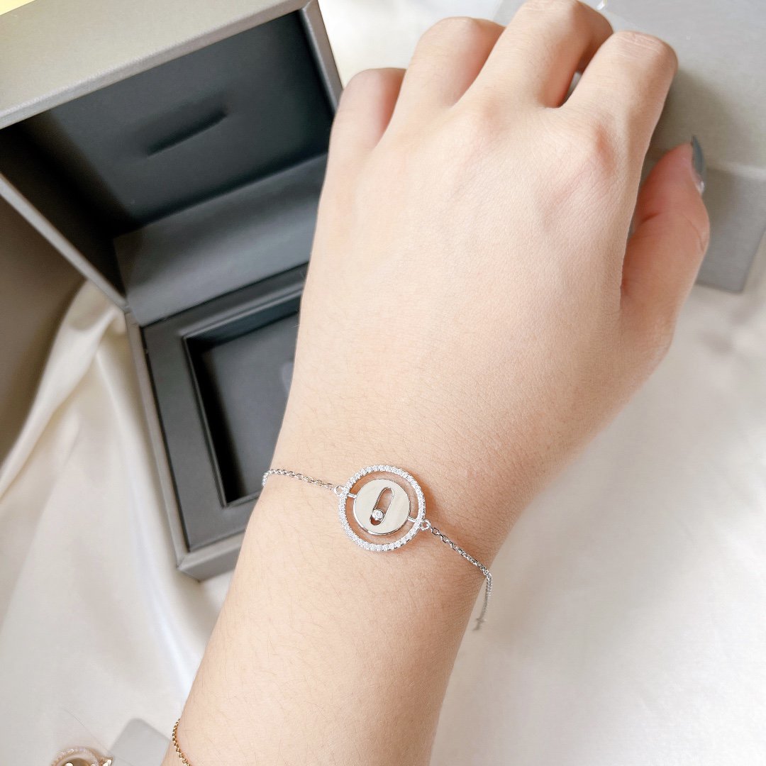 [Solara jewelry]LUCKY MOVE PAVED DIAMOND BRACELET