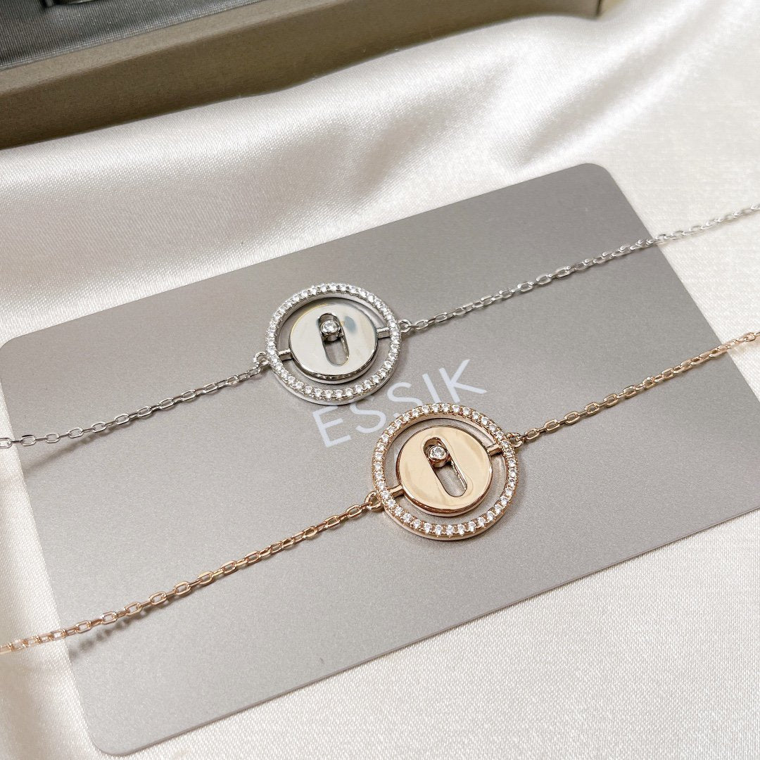 [Solara jewelry]LUCKY MOVE PAVED DIAMOND BRACELET