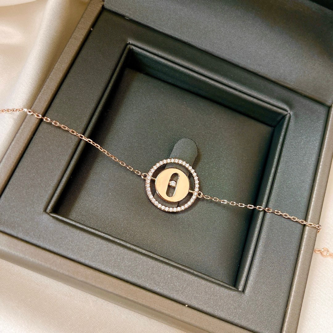 [Solara jewelry]LUCKY MOVE PAVED DIAMOND BRACELET