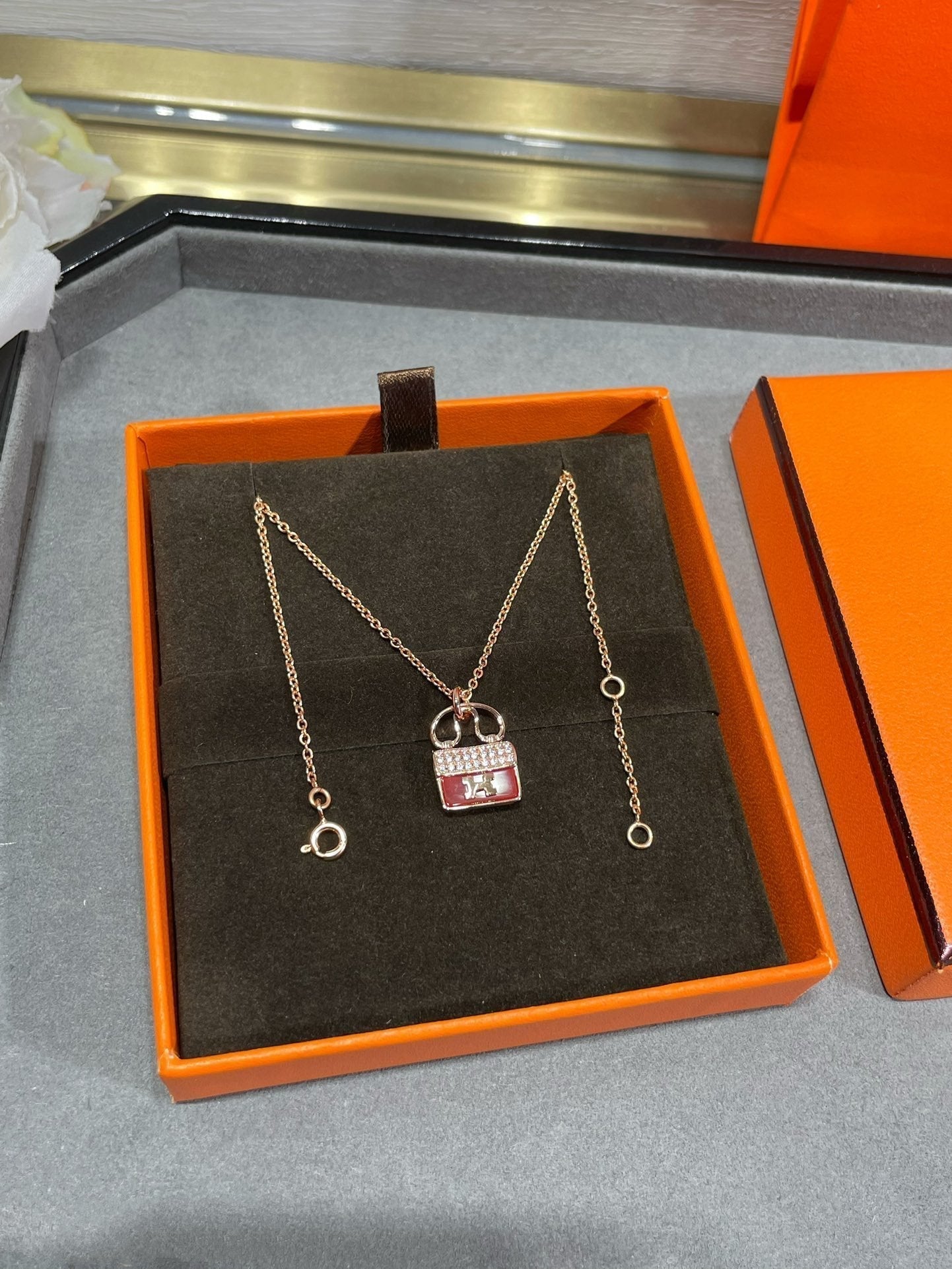 [Solara Jewelry]H CIRCE MOISSANITE PENDANT NECKLACE GOLD