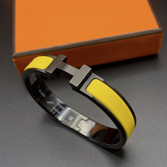 [Solara Jewelry]CLIC HM SO BLACK YELLOW BRACELET