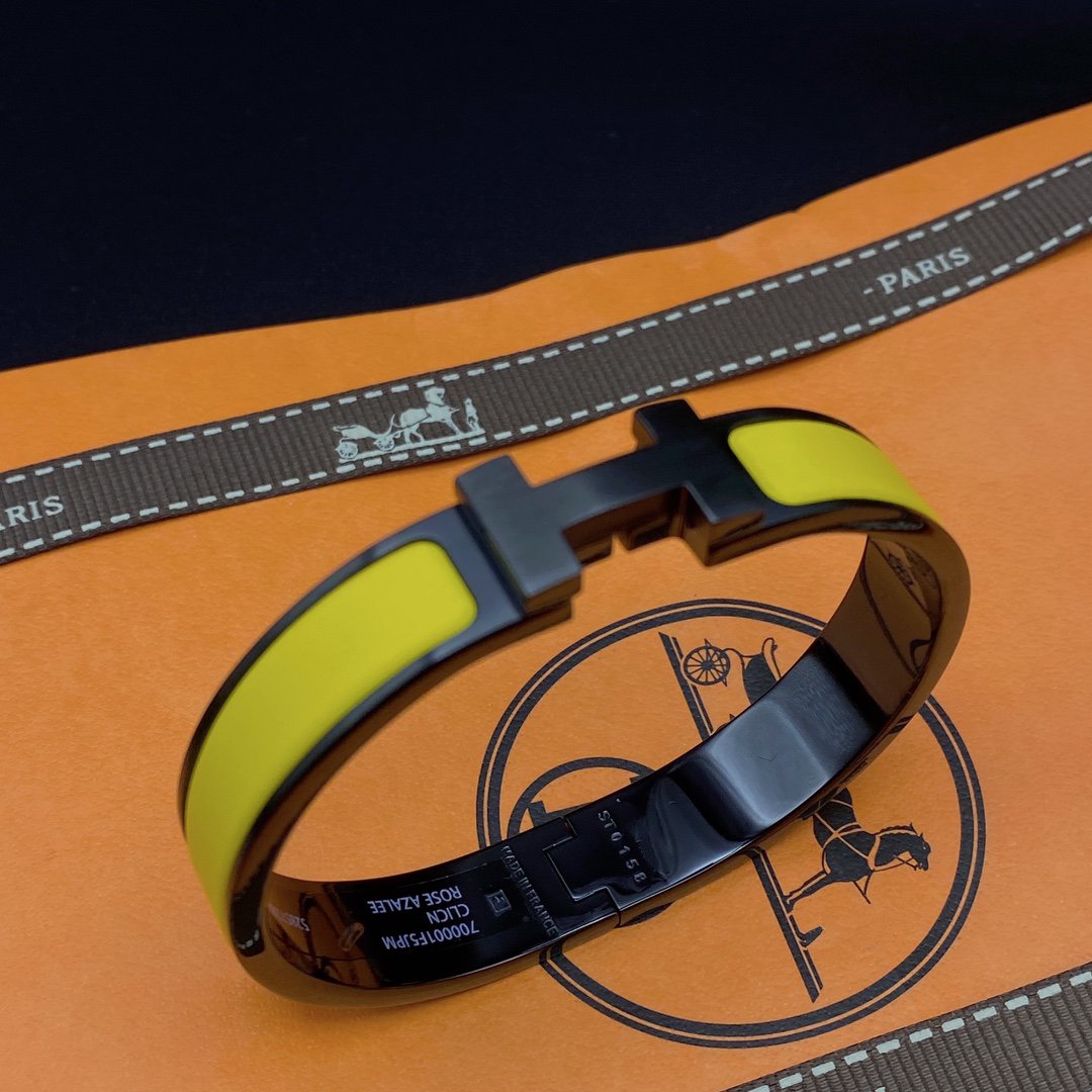 [Solara Jewelry]CLIC HM SO BLACK YELLOW BRACELET