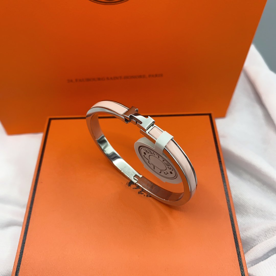 [Solara Jewelry]CLASSIC HM CLIC  PINK 8MM ENAMEL BRACELET