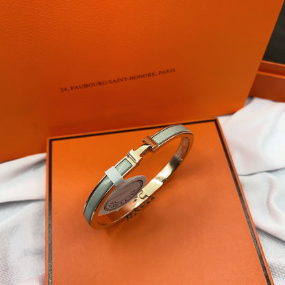 [Solara Jewelry]CLASSIC HM CLIC GREEN 8MM ENAMEL BRACELET