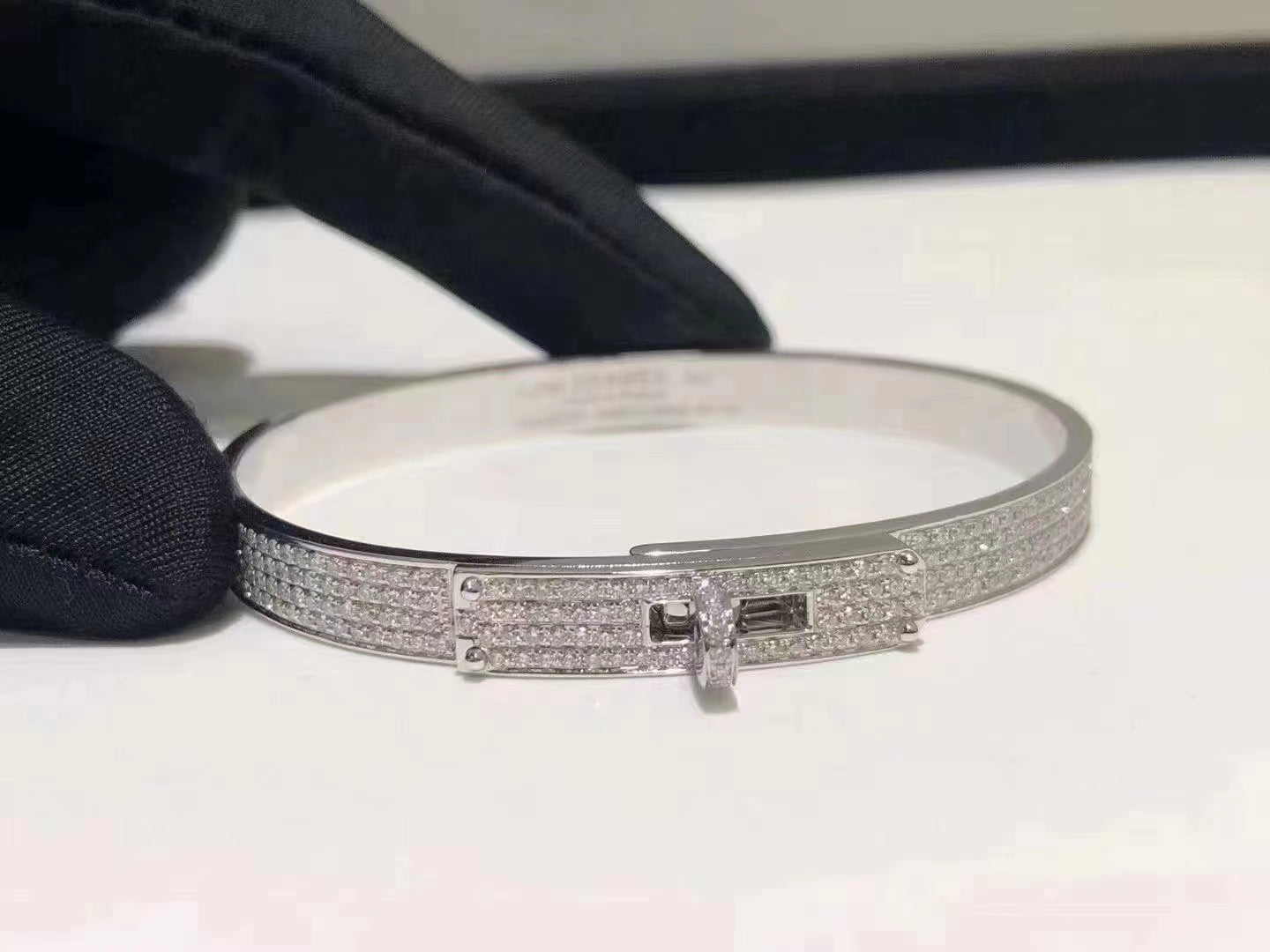 [Solara Jewelry]HM KELLY BRACELET IN SILVER AND FULL PAVE DIAMOND