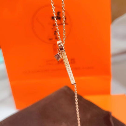 [Solara Jewelry]HM NECKLACE PLATINUM ROSE GOLD DIAMOND