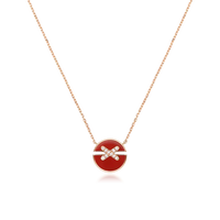 [Solara Jewelry]JEUX DE ROSE GOLD DIAMOND NECKLACE