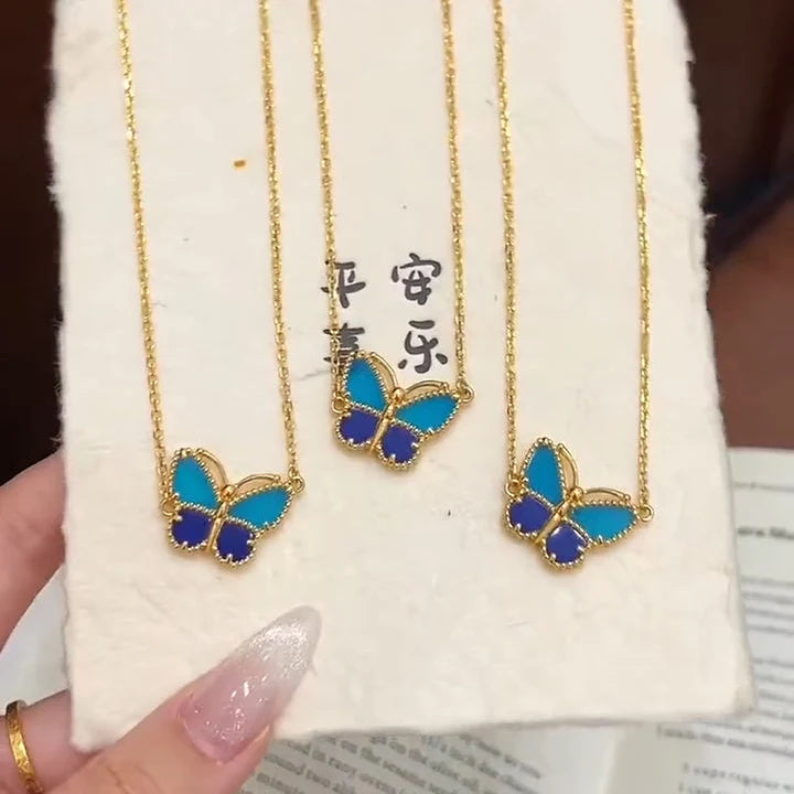[Solara jewelry] 2026 NEW LUCKY BUTTERFLY 1 MOTIFS NECKLACE
