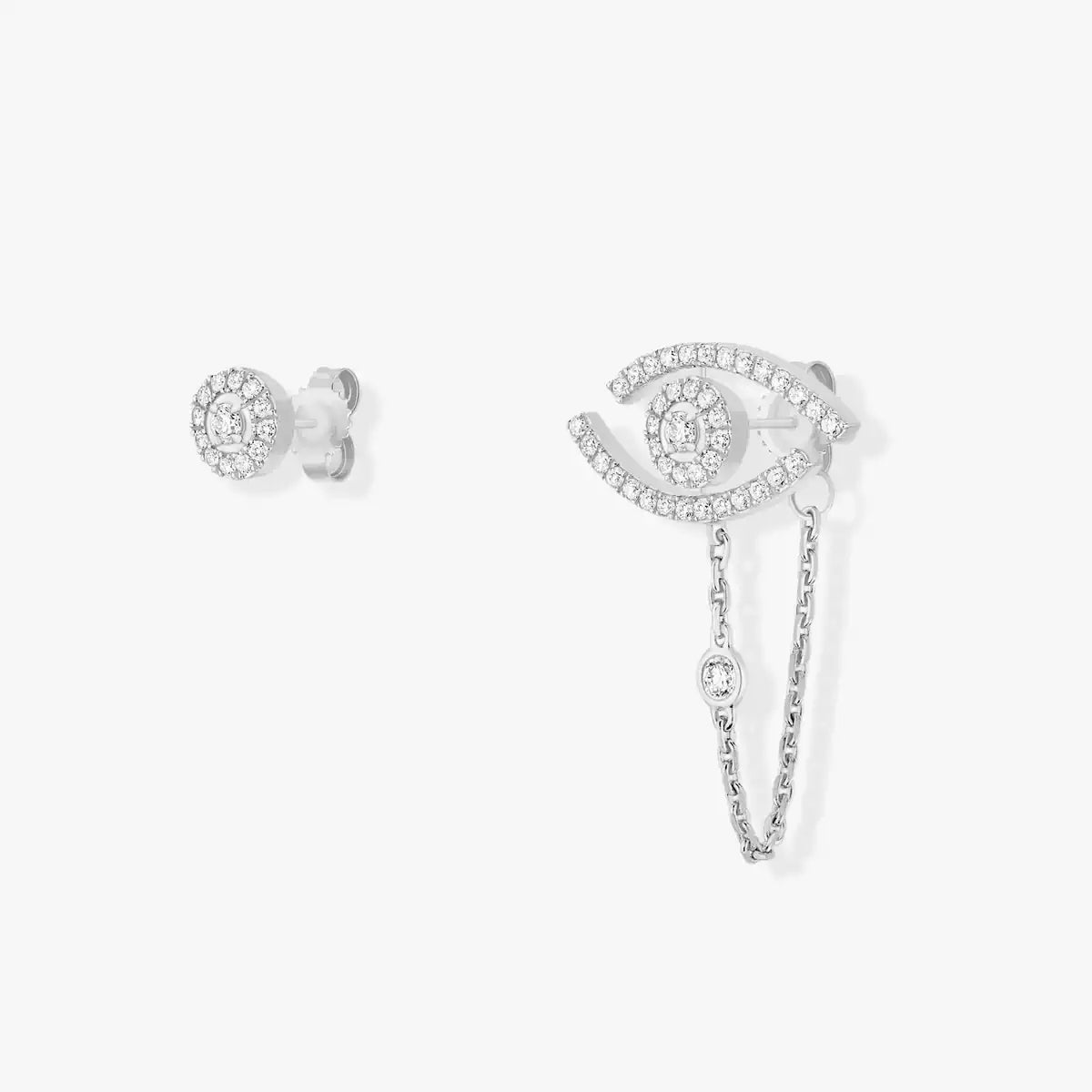 [Solara jewelry]Lucky Eye Diamond Earrings