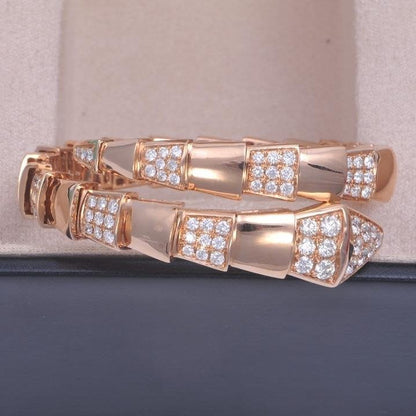 [Solara Jewelry]SERPENTI BRACELET PINK GOLD DIAMOND
