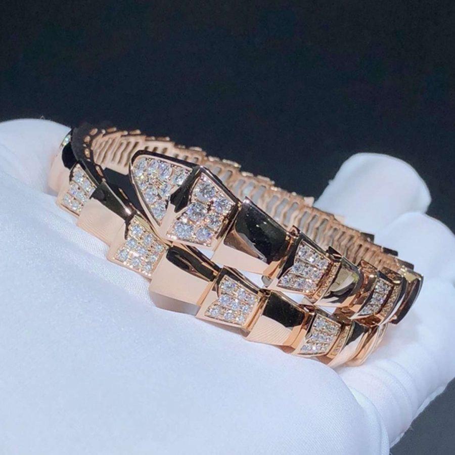 [Solara Jewelry]SERPENTI BRACELET PINK GOLD DIAMOND