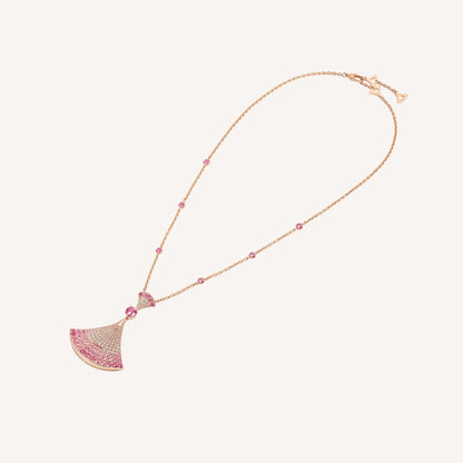 [Solara Jewelry]DREAM NECKLACK DIAMOND PINK GOLD