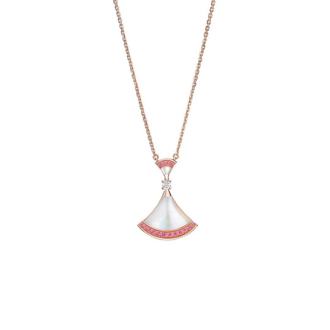 [Solara Jewelry]DREAM NECKLACE MOP PINK DIAMOND