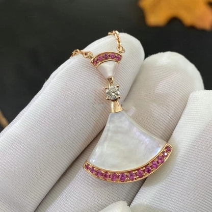 [Solara Jewelry]DREAM NECKLACE MOP PINK DIAMOND