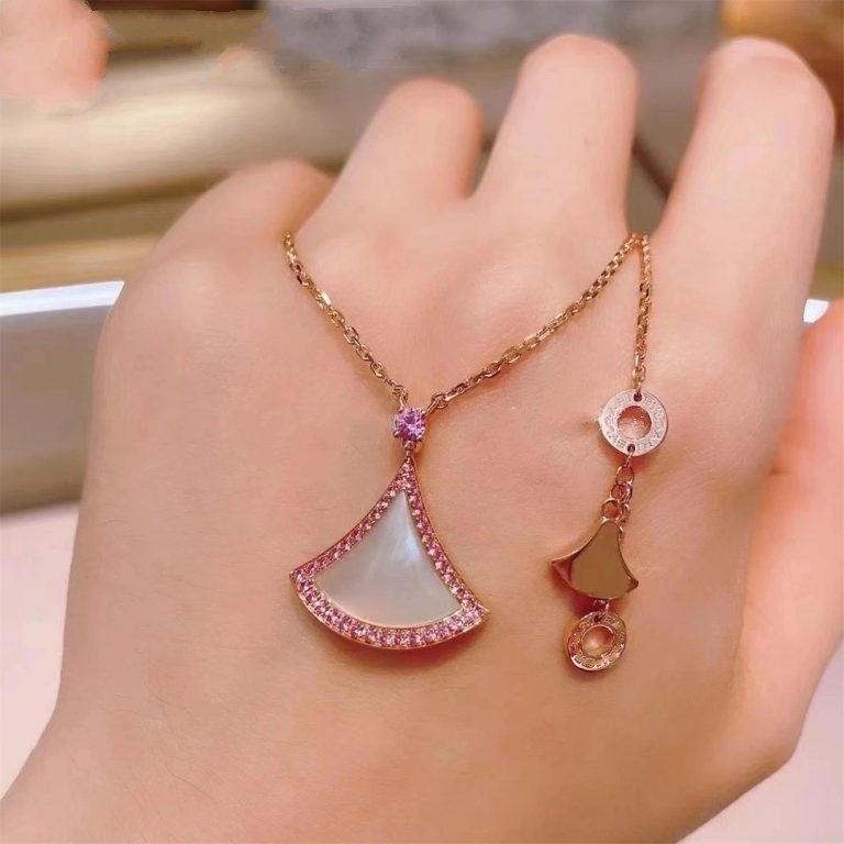 [Solara Jewelry]DREAM NECKLACE MOP DIAMOND PINK