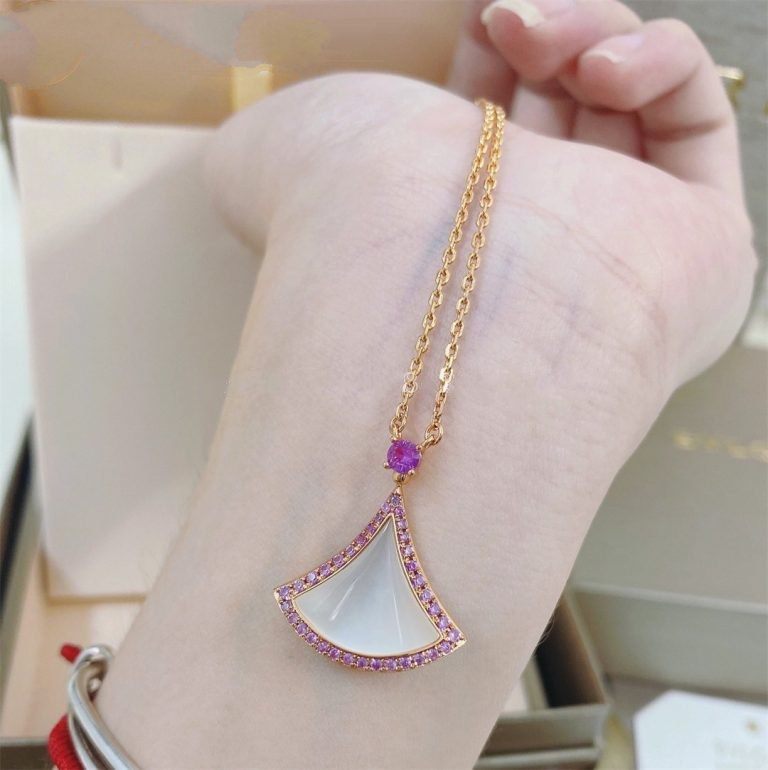 [Solara Jewelry]DREAM NECKLACE MOP DIAMOND PINK