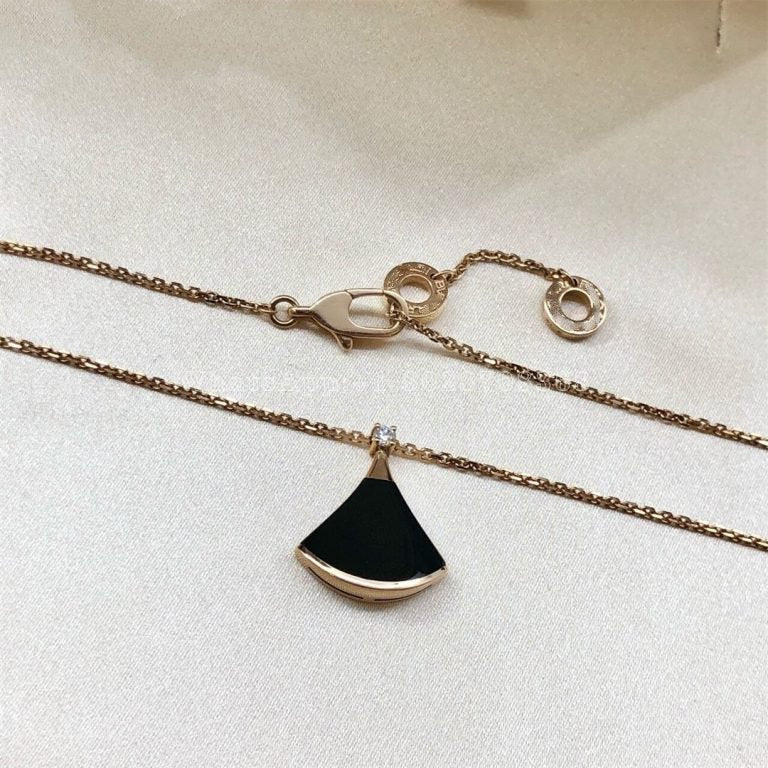 [Solara Jewelry]DREAM NECKLACE ONYX 1 DIAMOND