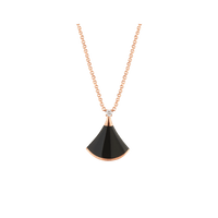 [Solara Jewelry]DREAM NECKLACE ONYX 1 DIAMOND