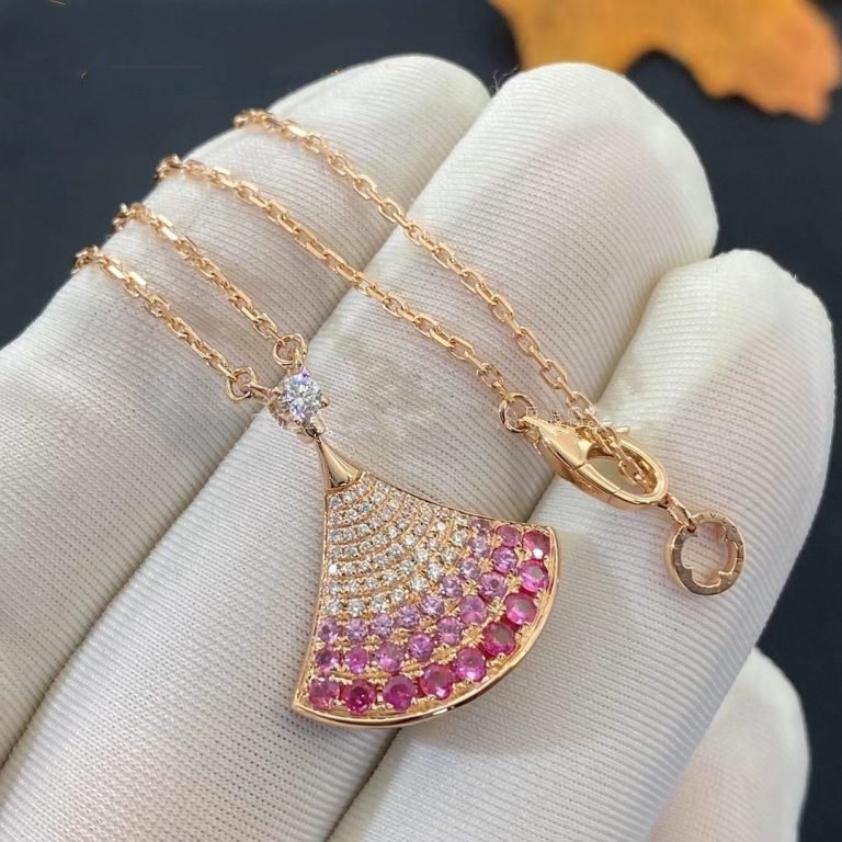 [Solara Jewelry]DREAM NECKLACE PINK GOLD PINK DIAMOND