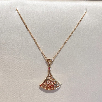 [Solara Jewelry]DREAM NECKLACE PINK GOLD FULL DIAMOND