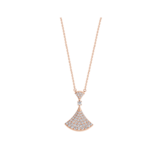 [Solara Jewelry]DREAM NECKLACE PINK GOLD FULL DIAMOND