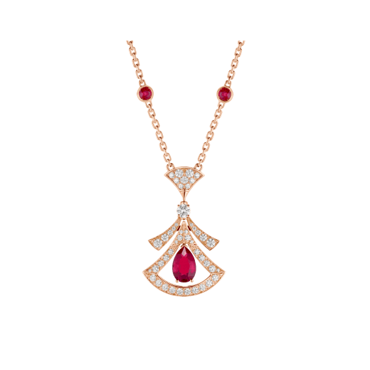 [Solara Jewelry]DREAM NECKLACE CARNELIAN DIAMOND PINK GOLD