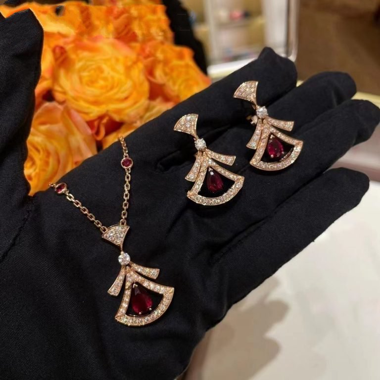 [Solara Jewelry]DREAM NECKLACE CARNELIAN DIAMOND PINK GOLD
