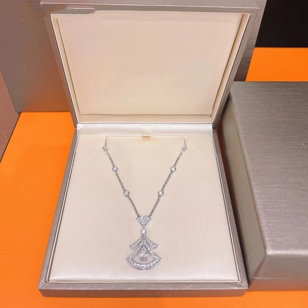 [Solara Jewelry]DREAM NECKLACE WHITE DIAMOND SILVER