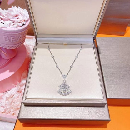 [Solara Jewelry]DREAM NECKLACE WHITE DIAMOND SILVER