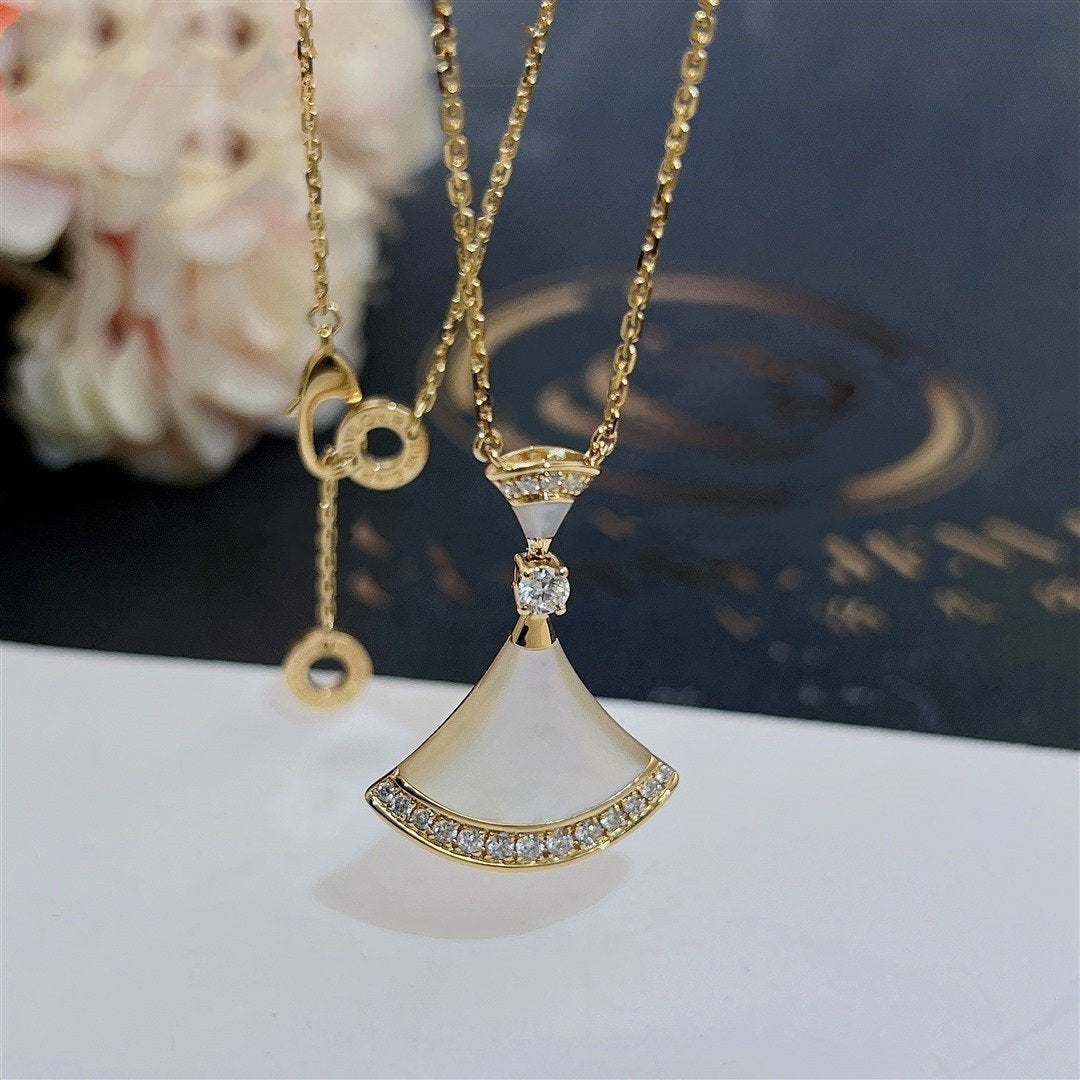 [Solara Jewelry]DREAM NECKLACE MOP GOLD DIAMOND