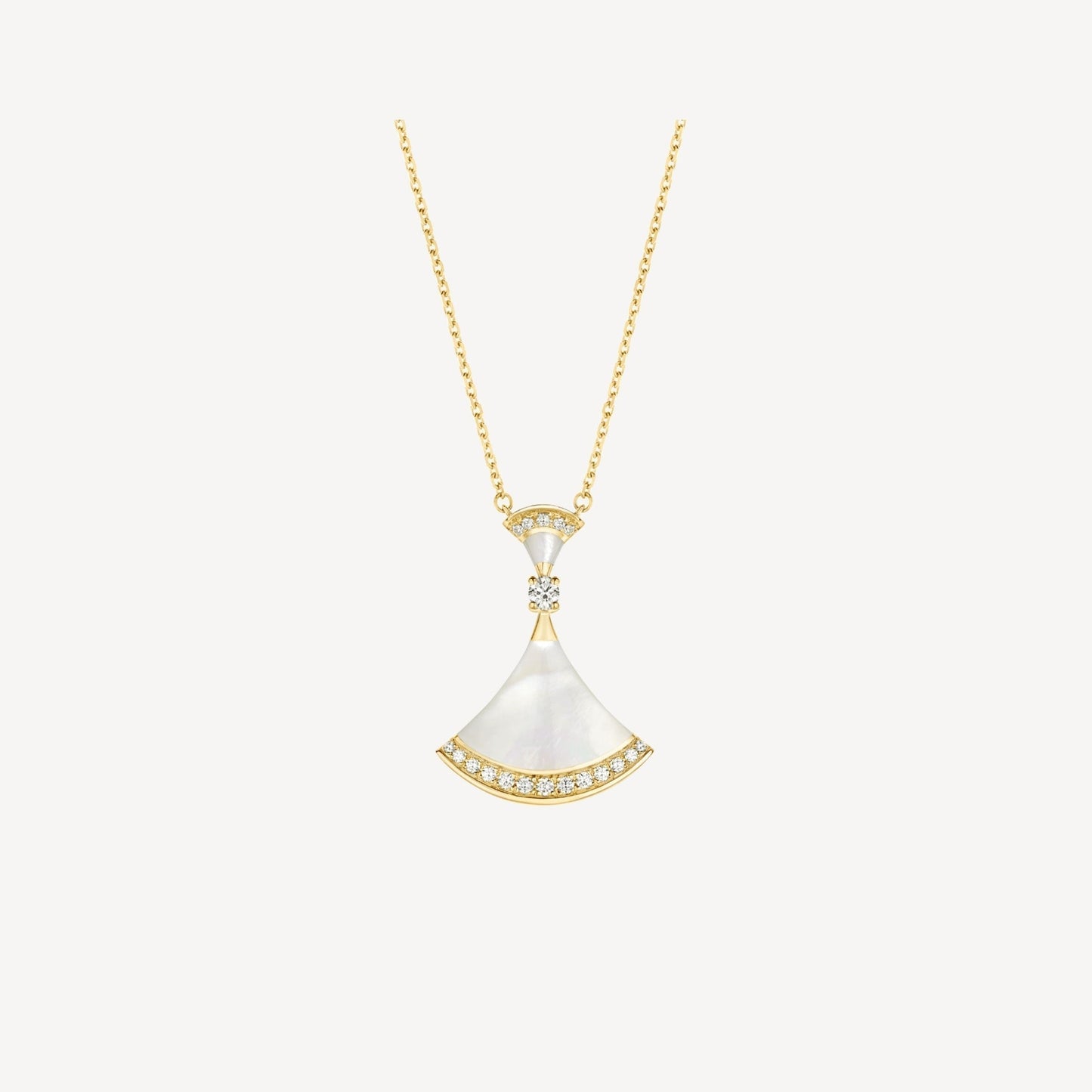 [Solara Jewelry]DREAM NECKLACE MOP GOLD DIAMOND
