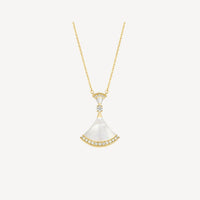 [Solara Jewelry]DREAM NECKLACE MOP GOLD DIAMOND