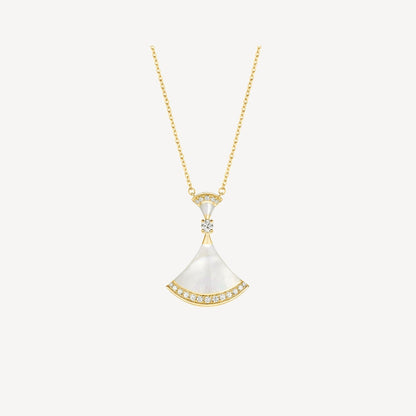 [Solara Jewelry]DREAM NECKLACE MOP GOLD DIAMOND